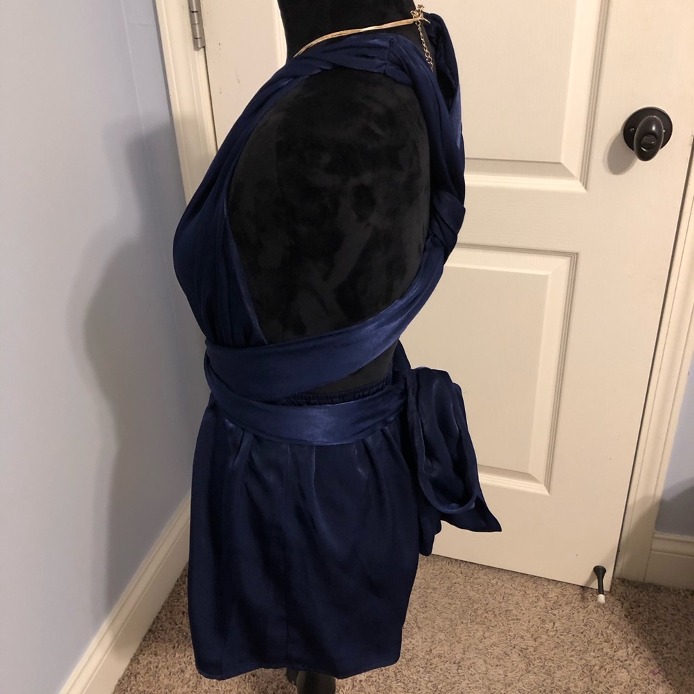 Dark Blue Romper with extended straps…